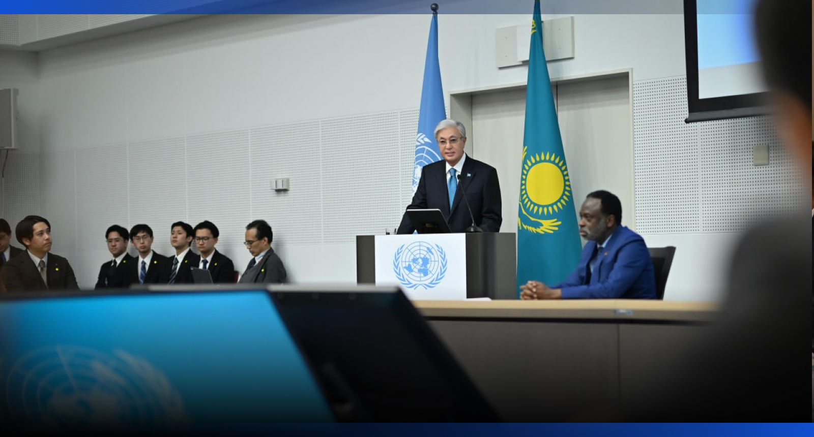 Image for Токаев выступил в Университете ООН в Токио